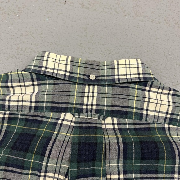 Ralph Lauren Blake Shirt Mens XL Green Navy Plaid Button Down Cotton Casual - Picture 10 of 12